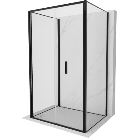 Mexen Exo-3S душ кабина 3-стенна сгъваема 70 x 90 см, прозрачна, черна