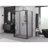 Mexen Exo-F 3S душ кабина с 3 стени, сгъваема 75 x 100 см, прозрачна, черна