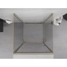 Mexen Exo-B 3S 3-стенна душ кабина с врата 70 x 70 см, прозрачна, златна