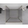 Mexen Exo-3S душ кабина 3-стенна отваряема 85 x 85 см, прозрачно, златно