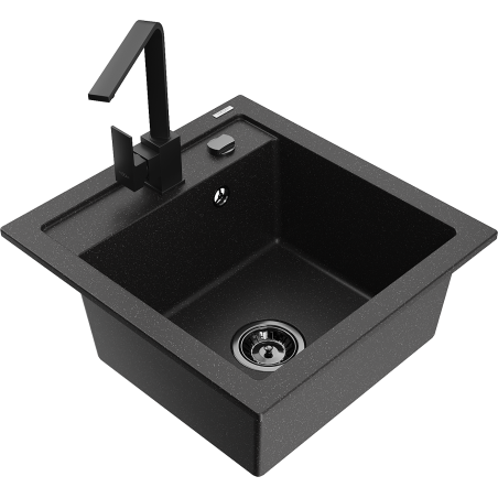 Mexen Vito гранитна мивка с 1 отделение с кухненски смесител Рита,