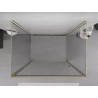 Mexen Exo-B 3S душ кабина 3-стенна отваряема 80 x 100 см, прозрачна, златна