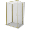 Mexen Exo-3S кабина за душ 3-стенна с врати 85 x 100 см, прозрачна, златна