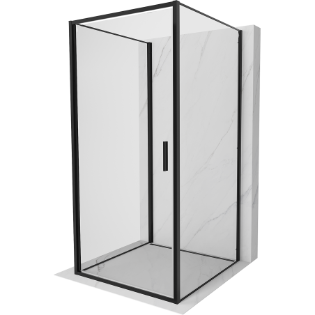 Mexen Exo-3S двустенна душ кабина с отварящи се врати 80 x 80 см, прозрачна,