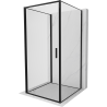Mexen Exo-3S двустенна душ кабина с отварящи се врати 80 x 80 см, прозрачна,