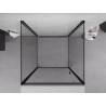 Mexen Exo-B 3S душ кабина 3-стенна отваряема 85 x 85 см, прозрачна, черна
