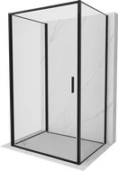 Mexen Exo-B 3S 3-стенна душ кабина с врата 70 x 90 см, прозрачна, черна