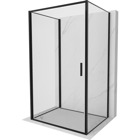 Mexen Exo-3S душ кабина 3-стенна отваряща се 100 x 110 см, прозрачна, черна