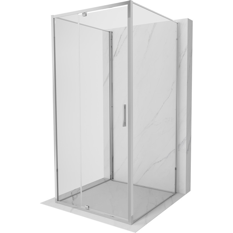 Mexen Exo-R 3S душ кабина 3-стенна с отварящи се врати 120 x 120 см, прозрачна,