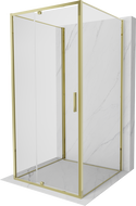 Mexen Exo-R 3S душ кабина 3-стенна, отворена 90 x 90 см, прозрачна, златна