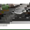 Mexen Elias гранитна мивка 1-коморна с оттичник 795 x 480 мм, черен/златен металик, хромиран сифон - 6511791005-75
