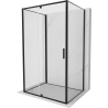 Mexen Exo-R 3S душ кабина 3-стенна сгъваема 115 x 110 см, прозрачна, черна
