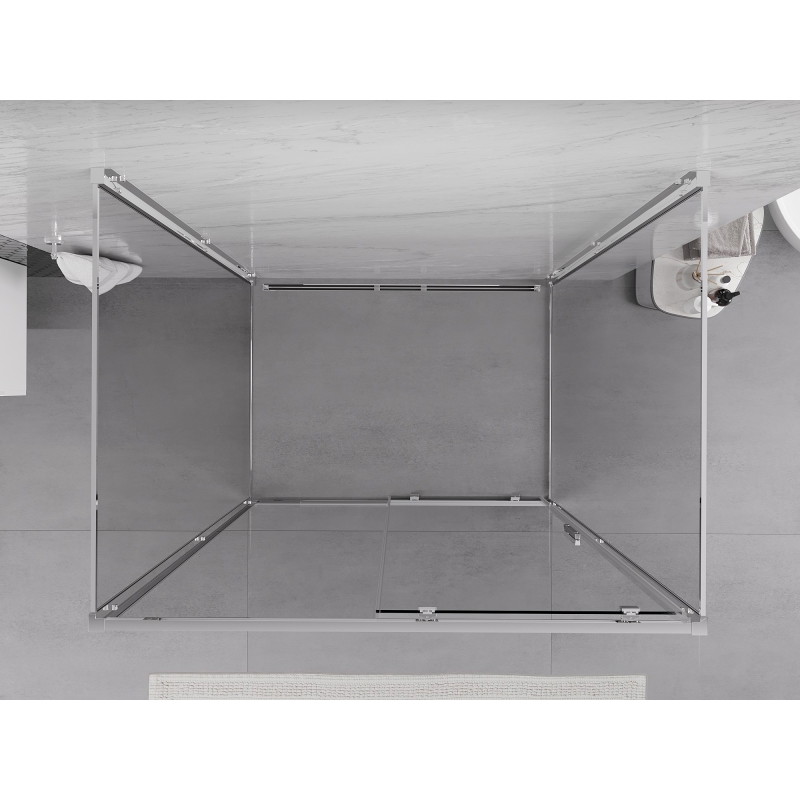 Mexen Exo-S 3S душ кабина 3-стенна плъзгаща се 120 x 75 см, прозрачна, хром
