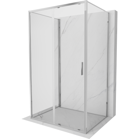Mexen Exo-S 3S душ кабина 3-стенна плъзгаща се 125 x 85 см, прозрачна, хром