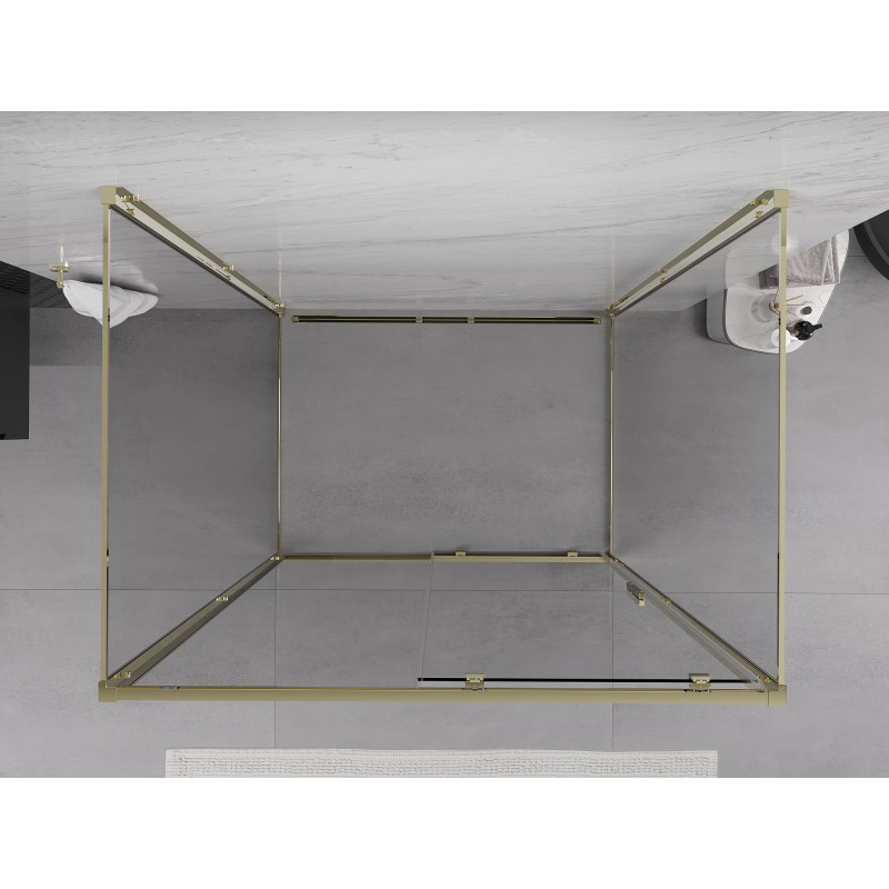 Mexen Exo-S 3S трислойна душ кабина с плъзгащи се врати 110 x 80 cm, прозрачна,