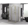 Mexen Exo-S 3S 3-стенна плъзгаща се душ кабина 110 x 90 см, прозрачна, златна