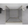 Mexen Exo-S 3S 3-стенна плъзгаща душ кабина 110 x 110 см, прозрачна, златна