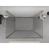 Mexen Exo-3S душ кабина 3-стенна плъзгаща се 115 x 120 см, прозрачна, златна