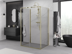 Mexen Exo-S 3S тристенна душ кабина с плъзгащи врати 155 x 120 cm, прозрачна,