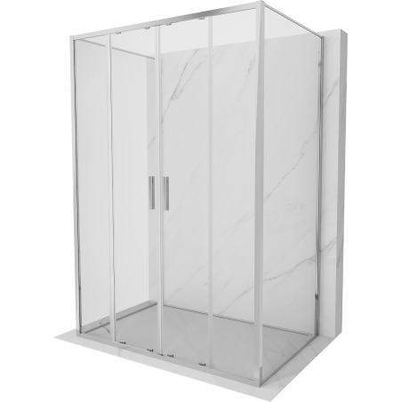 Mexen Exo-3S душ кабина 3-стенна плъзгаща се 130 x 70 см, прозрачна, хром