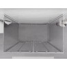 Mexen Exo-S Duo 3S душ кабина с 3 стени, плъзгаща се 140 x 70 см, прозрачна, хром