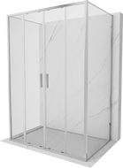 Mexen Exo-S Duo 3S душ кабина с 3 стени плъзгаща се 130 x 75 см, прозрачна, хром