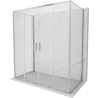 Mexen Exo-S Duo 3S Душ кабина с 3 стени, плъзгаща се, 170 x 90 см, прозрачна, хром