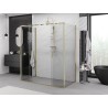 Mexen Exo-S Duo 3S кабина за душ 3-стенна плъзгаща 200x90 cm, прозрачна, златна