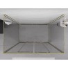Mexen Exo-S Duo 3S тристенна плъзгаща се душ кабина 150 x 95 см, прозрачна, златна