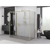 Mexen Exo-S Duo 3S 3-стенна душ кабина с плъзгащи се врати 190 x 100 см, прозрачна,