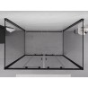 Mexen Exo-S Duo 3S душ кабина 3-стенна плъзгаща се 160 x 80 cm, прозрачна, черна