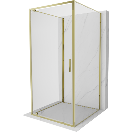 Mexen Exo-3S 3-стенна душ кабина с отварящи се врати 75 x 75 см, прозрачна,
