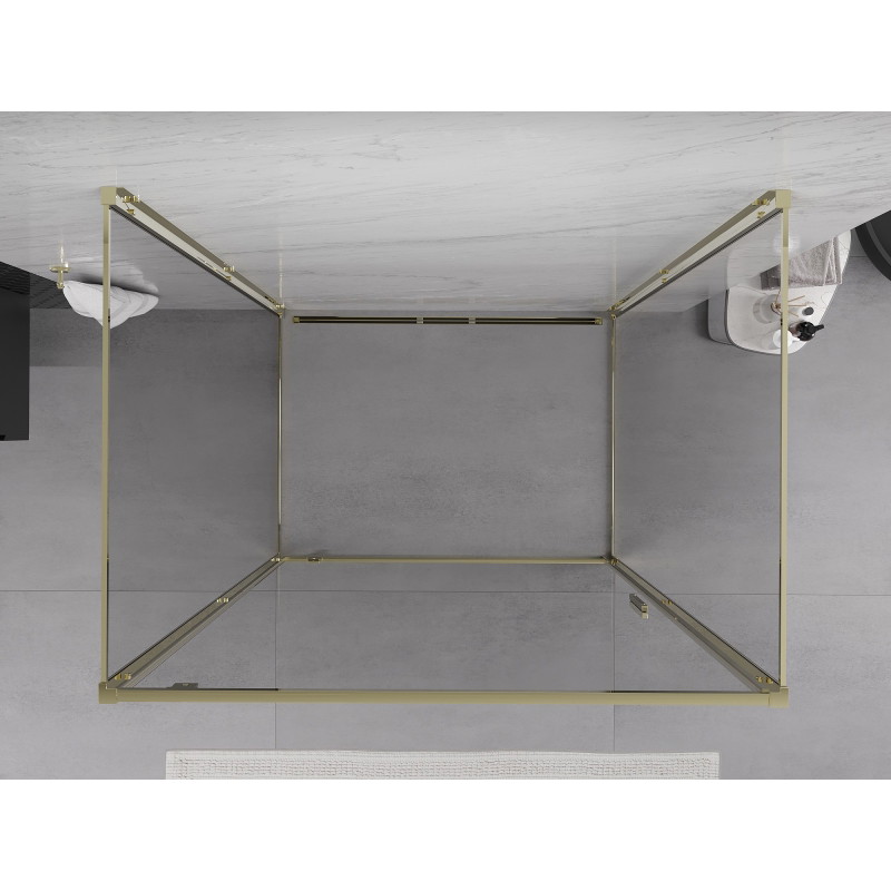 Mexen Exo-BR 3S душ кабина с 3 стени, със завъртащи се врати, 80 x 85 см,