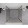Mexen Exo-3S душ кабина 3-стенна въртяща се 85 x 85 см, прозрачна, златна