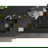 Мексен Томас гранитна мивка 2-камерна 800 x 500 mm, черен/златен металик, златен сифон - 6516802000-75-G