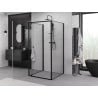 Mexen Exo-3S душ кабина с три стени 85 x 85 см, прозрачна, черна - 8181-085-085-70-00-3S