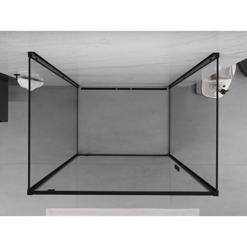 Mexen Exo-BR 3S кабина за душ 3-стенна отваряема 85 x 95 см, прозрачна, черна
