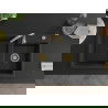 Mexen Tomas гранитна мивка с 2 камери 800 x 500 мм, черна, златен сифон - 6516802000-77-G