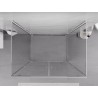 Mexen Exo-BR Duo 3S душ кабина с 3 стени, отваряща се 110 x 75 см, прозрачна, хром