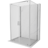 Mexen Exo-3S тричка стенна душ кабина с панти 120 x 75 см, прозрачна, хром
