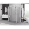 Mexen Exo-3S душ кабина с три стени с отваряща се врата 120 x 80 см, прозрачна,