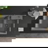 Mexen Tomas двоен гранитен кухненски мивка 800 x 500 мм, сив, черен сифон - 6516802000-71-B