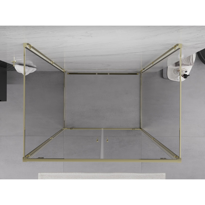 Mexen Exo-BR Duo 3S кабина за душ 3-стенна с отварящи се врати 120 x 80 см,