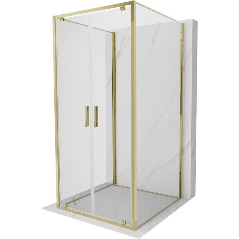 Mexen Exo-BR Duo 3S душ кабина 3-стенна с отваряща се врата 90 x 90 см, прозрачна,