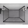 Mexen Exo-3S душ кабина с три ъгъла, сгъваема, 80 x 90 cm, прозрачна, черна