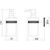 Mexen Gravo дозатор за сапун, златисто четкан - 70A93058-55