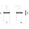 Mexen Gravo дозатор за сапун, четкана мед - 70A93058-65