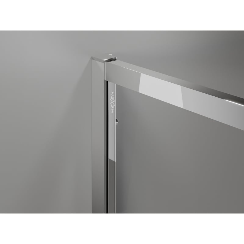 Mexen Exo-3S тристенна плъзгаща се душ кабина 85 x 75 см, прозрачна, хром