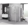Mexen Exo-3S 3S 3-стенна плъзгаща душ кабина 90 x 75 см, прозрачна, хром