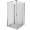 Mexen Exo-3S 3S тристенна плъзгаща се душ кабина 80 x 80 см, прозрачна, хром